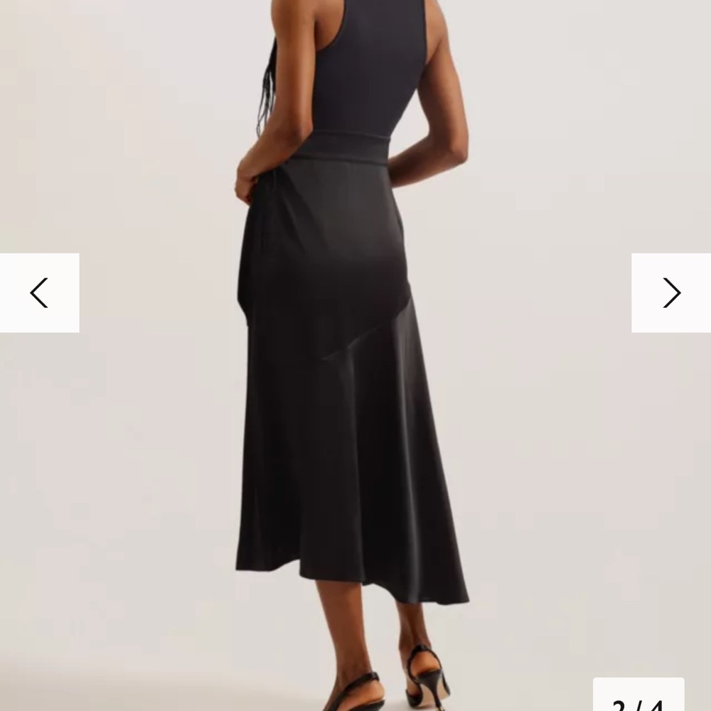 Ted Baker Wiiloww Satin Skirt MIDI Dress